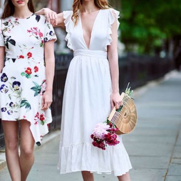 mistwood dress in white majorelle